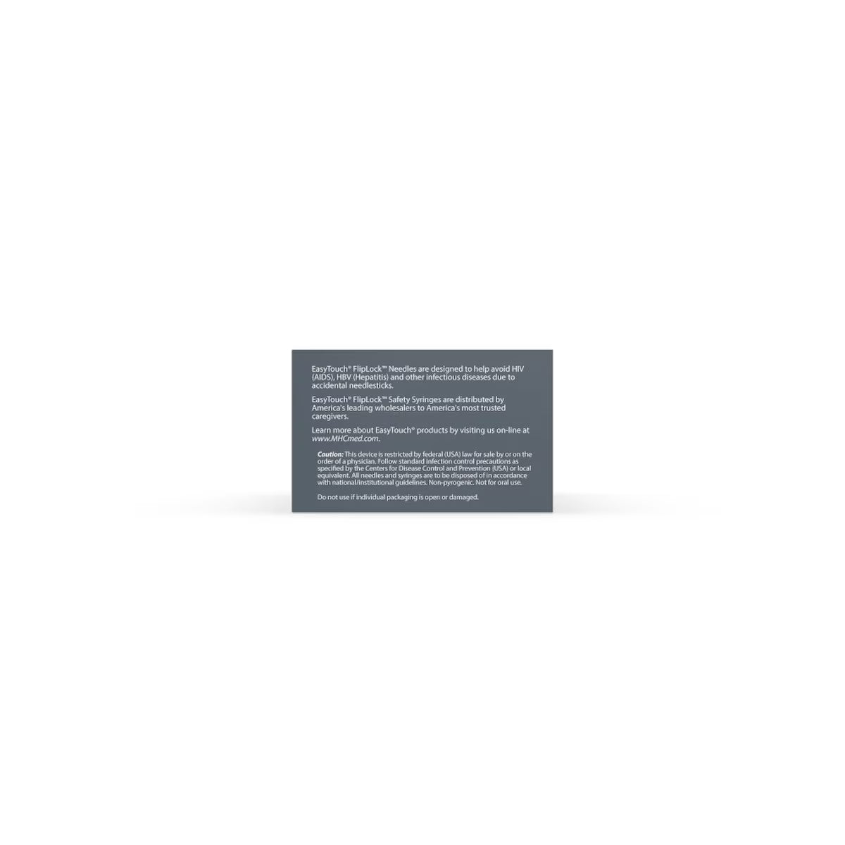Easy Touch FlipLock Needles, 25G 5/8” 16mm, 815200