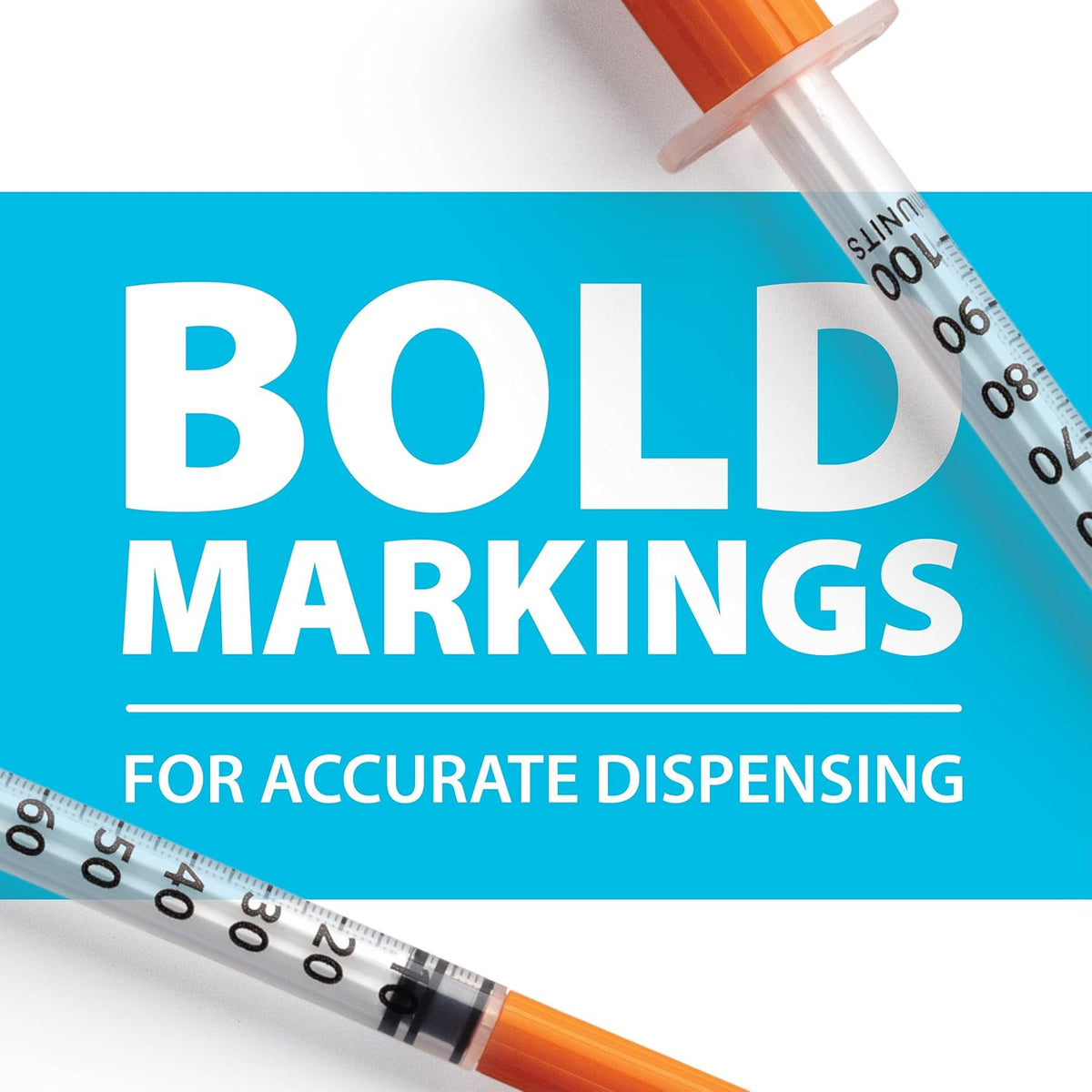 Easy Touch Insulin Syringe Bold Markings for Accurate Dispensing
