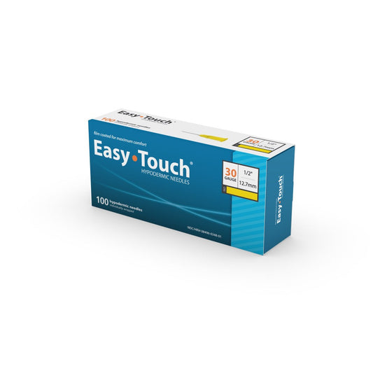 Easy Touch Hypodermic Needles, 30G 12.7mm 1/2cc, 803005, Box of 100