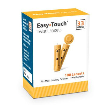 Easy Touch Twist Lancets 33G, 833101, Box of 100